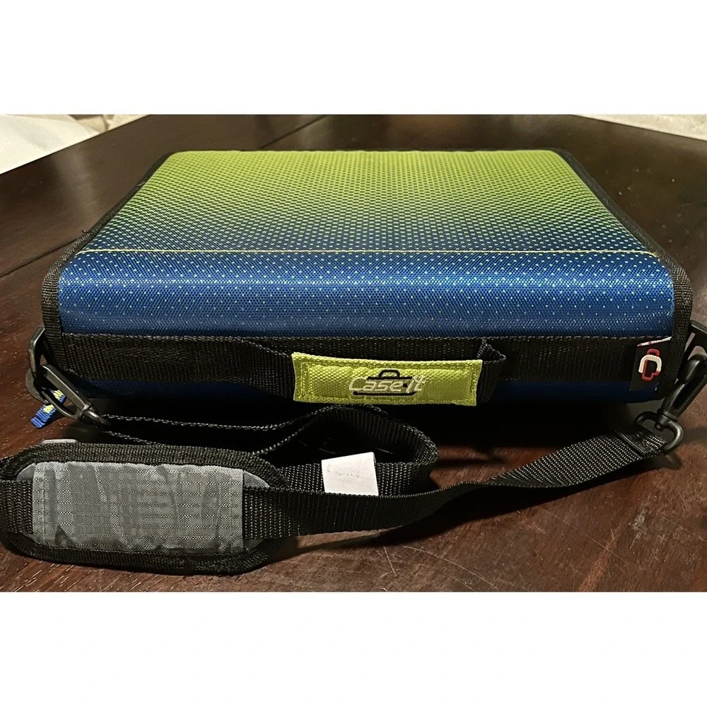 Case-It Monster X-Hugger Round 3 Ring Zipper Binder with Strap NWOT Unused